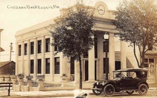 Fl - 1910’s Rare Florida Citizen’s Bank Building At Eustis,  Fla - Lake County