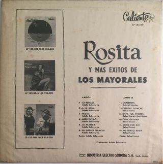 LOS MAYORALES ROSITA VERY RARE GUITAR GUARACHA CUMBIA listen 2