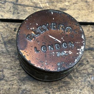 Eley Bros London Tin Pistol Caps Rare Early Vintage Antique