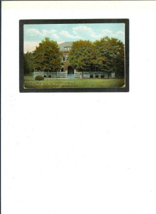 Michigan Vintage Pc " Tappan Hall,  U Of M,  Ann Arbor " Pmk 8 - 10 - 1908 Niles,  Mi.