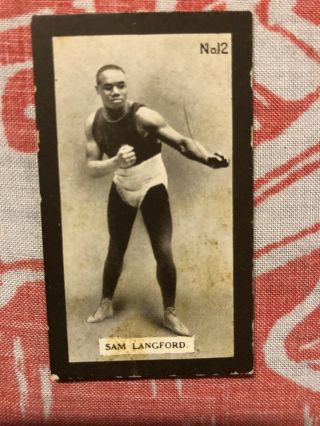 1925 Teofani Magnum Famous Boxers Sam Langford Boxing Card Rare