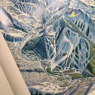 Salt Lake Utah Skiing Map Poster Alta Brighton Snowbird Solitude 36 