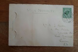 CANTERBURY Novelty 12 pull out views.  Posted 1911 Vintage Valentine ' s Postcard 2