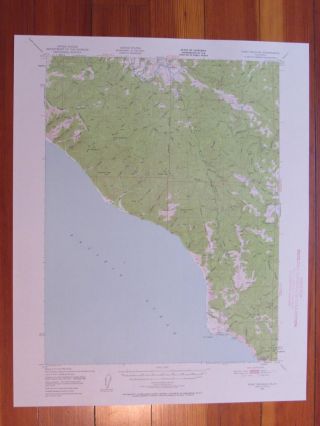 Point Delgada California 1958 Vintage Usgs Topo Map