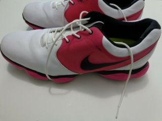 Rare Nike Lunar Control Ii Golf Shoes Size 13 Pink/white/black 552073 - 127