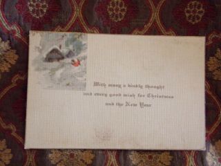Vintage Postcard With Many A Kindly Thought And Every Good Wish For Christmas