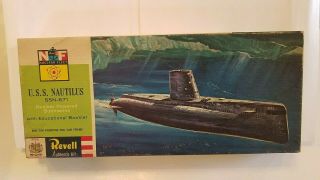 Vintage Revell 1961 H - 330 U.  S.  S.  Nautilus Ssn - 571 Nuclear Submarine Rare