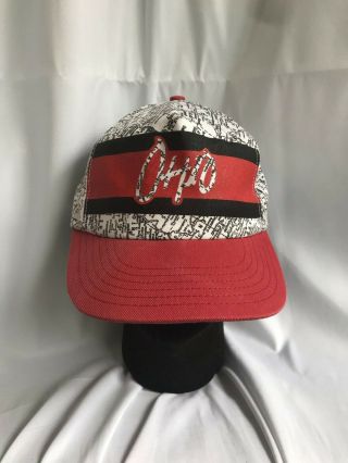 Vintage Ohio State Map All Over Print Snapback Hat Cap Made In Usa