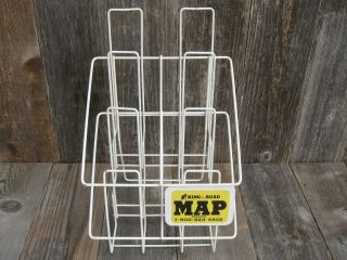 Vintage KING of the ROAD Travel Map Rack Stand Holder Display 2