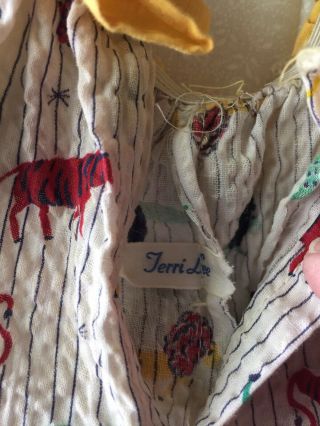 Rare Vintage Terri Lee Doll Animal Print Clown Jester Outfit Suit 3