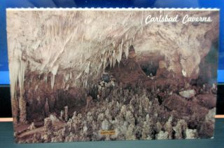 Vintage Postcard " Fairyland,  Carlsbad Caverns National Park " Photo By Bob Petley