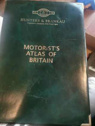 Rare Vintage Book Aa Map Hunters And Frankau Cigars Motorist 