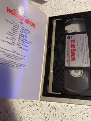 RARE First Edition Wizard of Oz MGM/CBS Home Video Presentation Of VHS 1980 RARE 2