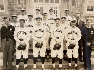 1940s Vintage Photo Myerstown High School Boys Baseball Team Pennsylvania Pa