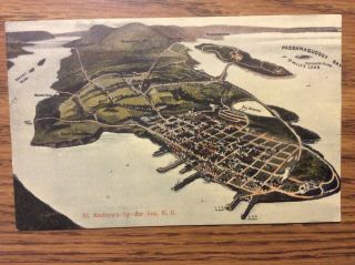 Vintage Rppc St.  Andrews - By - The - Sea Brunswick Canada