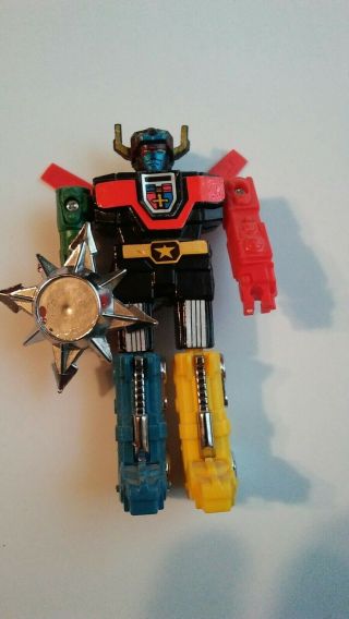 The King Of Animals 1980s Voltron Die Cast Metal Figure With Shield And Box Rare