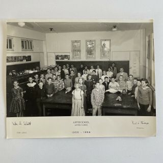 Vintage 1955 - 1956 Jupiter School Class Photo Florida - 12.  25 " X 10 "