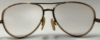 Vintage Cottet Aviator Eyeglasses 1/30 14K Gold - Filled 56 - 5 3/4 - 142 France RARE 3