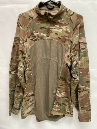 Rare Usgi Multicam Army Zip Neck Combat Shirt Type Ii Fr Xxl 2xl