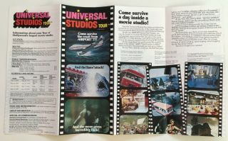 Vintage California Universal Studios Tour Brochure/map (1978).