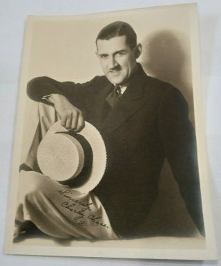 Charley Chase Autographed Photo