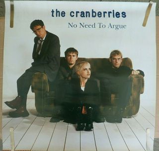 Rare The Cranberries No Need To Argue 1994 Vintage Orig Music Store Promo Poster