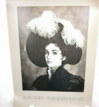 Allan Grant Photograph Poster Elizabeth Taylor 1954 Published 1981 Size 24 X 18