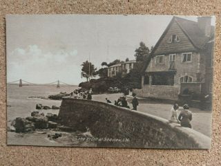 Seaview,  Isle Of Wight Vintage B&w Postcard C1910s Front Printed In Saxony