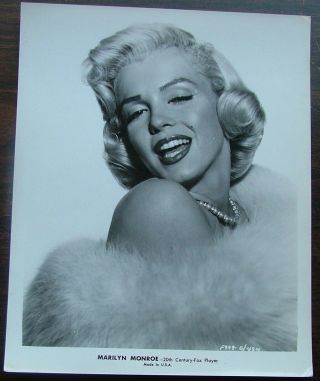8 X10 Vintage Glossy Photo Of Marilyn Monroe By Andre De Dienes