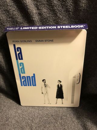 La La Land Best Buy Exclusive Blu - Ray Steelbook - Rare/oop - / Some Damage