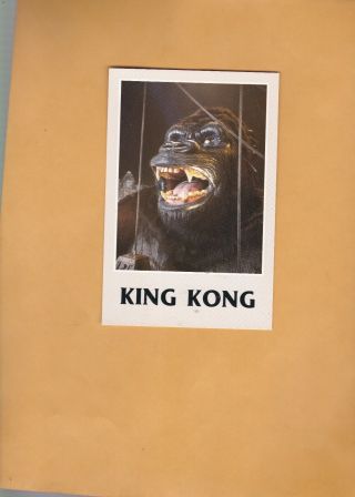 Vintage Universal Studios Postcard,  King Kong