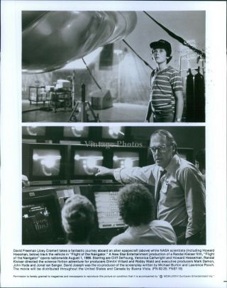 1986 Photo Actor Flight Of The Navigator Joey Cramer Howard Hesseman Sci Fi 8x10