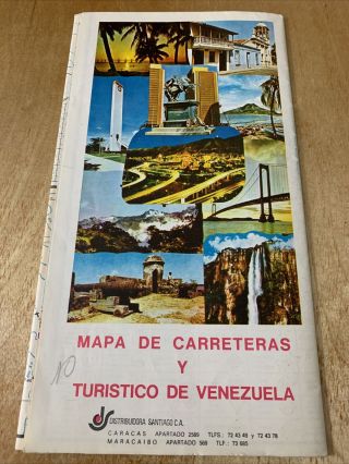 Vintage Tourist Road Map Maps De Carreteras Turistico De Carreteras