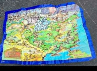 Vintage Wow Teddy Ruxpin Land Of Grundo Map Play Area Worlds Of Wonder 1986
