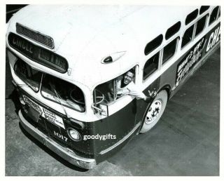 Indianapolis In Rts African American Bus Driver At The Wheel Of 1017 1954 Orig.