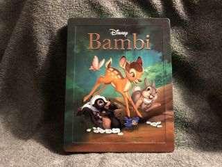 Bambi Zavvi Exclusive Blu - Ray Disney Steelbook - Rare/oop - - Region