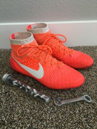 Nike Women Rare Magista Obra Sg Pro 749694 Neon Orange Soccer Cleats 7.  5