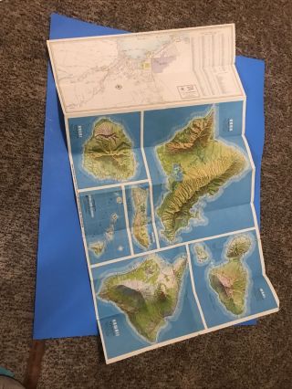 Vintage Hawaii Texaco Map 2