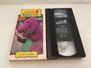 Barney & Friends: 1 - 2 - 3 - 4 - 5 Senses 1992 Time Life Vhs Tape Rare