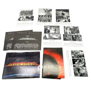 Rare " Armageddon " (1998) Movie Press Kit,  Bruce Willis,  Ben Affleck,  W/photos