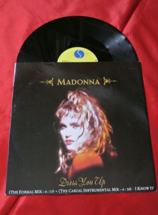 Rare Madonna Dress You Up 12 " Record Maxi Single Vinyl