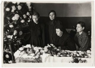 9 X 7 In - Vintage Post Mortem Photo Russia Dead Girl Open Coffin Funeral L1044