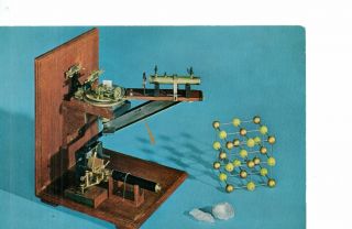 Vintage Science Museum Postcard: Bragg Spectrometer