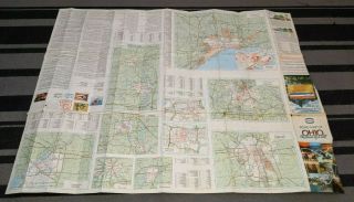 Vintage 1980’s SOHIO Road Map Of Ohio Extremely Cool And Rare Version 3