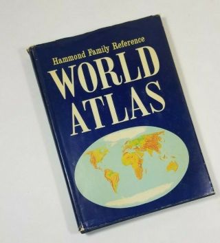 1966 Hammond Family Reference World Atlas Vintage Cold War Maps Ussr Burma