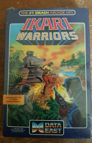 Rare Vintage Commodore 64 Ikari Warriors Game Software