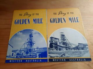 Vintage Gold Mine Maps Wa Australia