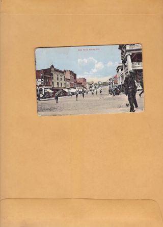 Vintage Postcard.  Main Street Kenora Ont