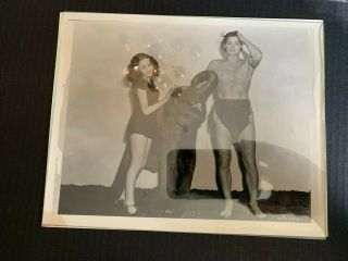 Vintage Johnny Weissmuller In Tarzan Finds A Son Black And White Promo Photo