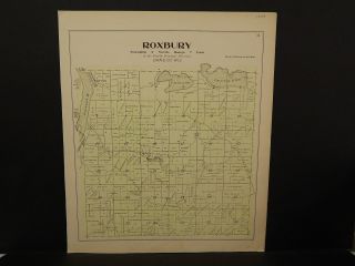 Wisconsin,  Dane County Map,  1899 O2 35 Roxbury Township